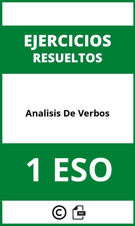 Analisis De Verbos Ejercicios  1 ESO PDF