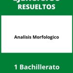 Analisis Morfologico 1 Bachillerato Ejercicios  PDF