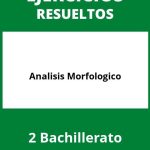 Analisis Morfologico 2 Bachillerato Ejercicios  PDF