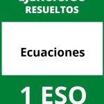 Ecuaciones 1 ESO Ejercicios PDF