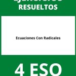 Ecuaciones Con Radicales Ejercicios  PDF 4 ESO