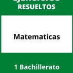 Ejercicios 1 Bachillerato Matematicas PDF