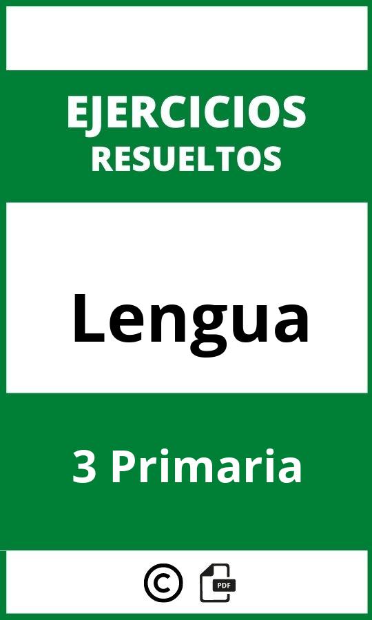 Ejercicios 3 Primaria Lengua PDF