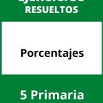 Ejercicios 5 Primaria Porcentajes PDF