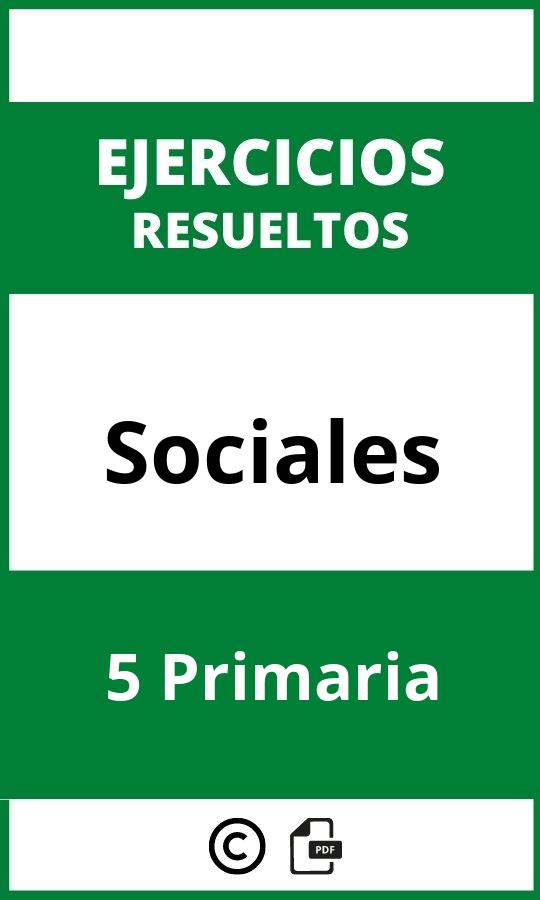 Ejercicios 5 Primaria Sociales PDF