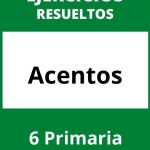 Ejercicios Acentos 6 Primaria PDF