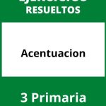 Ejercicios Acentuación 3 Primaria PDF