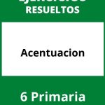 Ejercicios Acentuacion 6 Primaria PDF