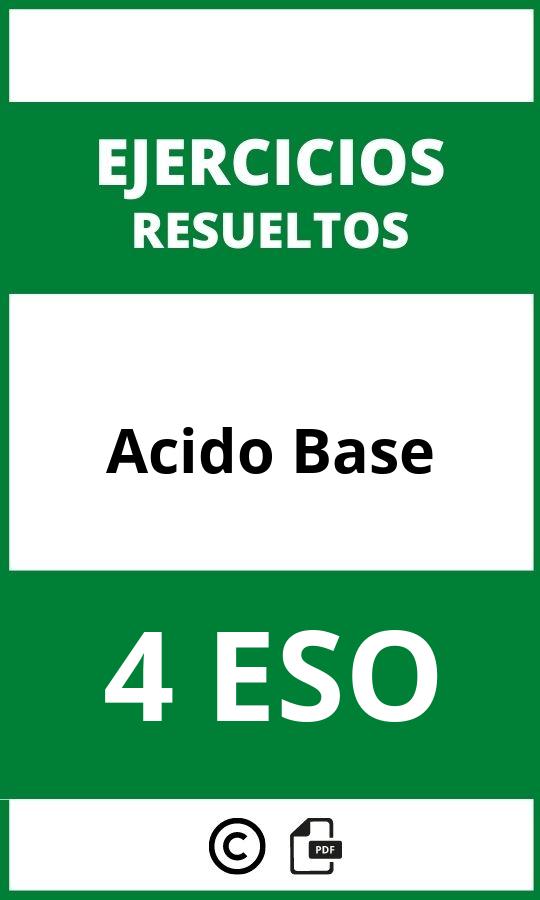 Ejercicios Acido Base  4 ESO PDF