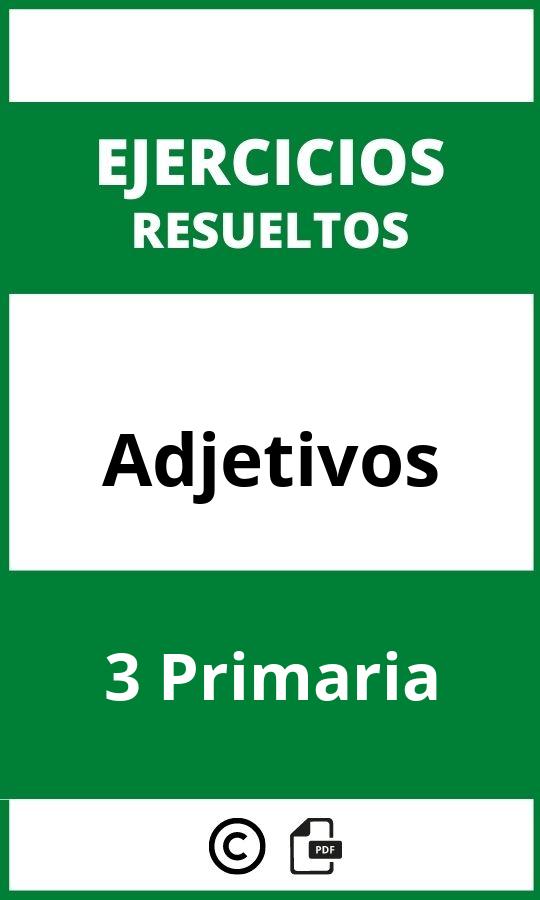 Ejercicios Adjetivos 3 Primaria PDF