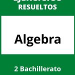 Ejercicios Algebra 2 Bachillerato PDF