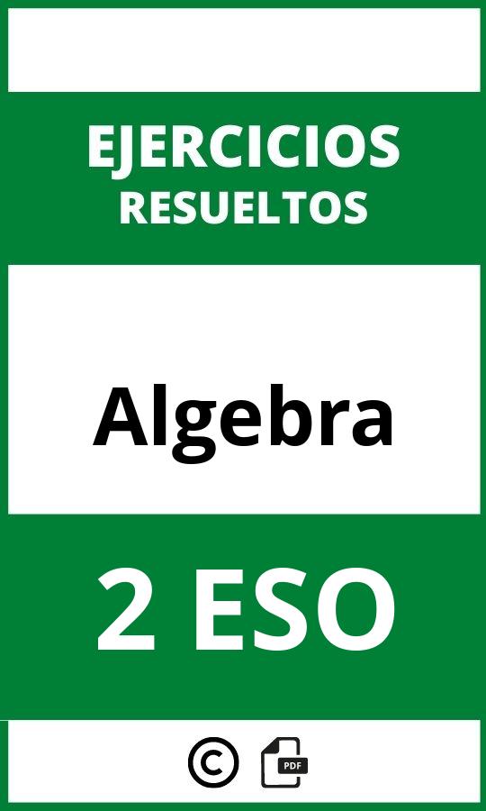 Ejercicios Algebra 2 ESO PDF