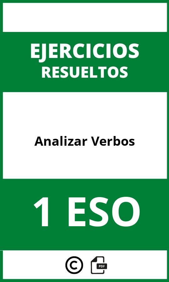 Ejercicios Analizar Verbos 1 ESO PDF