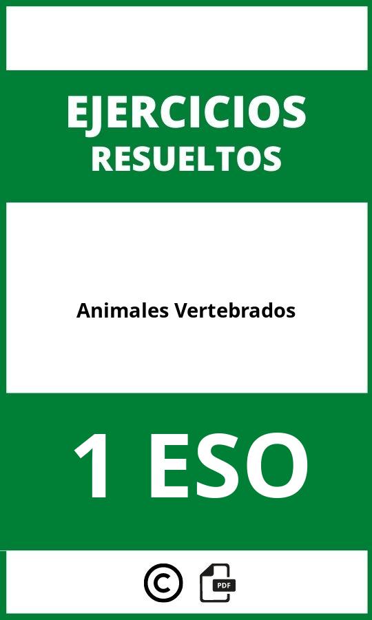 Ejercicios Animales Vertebrados 1 ESO PDF