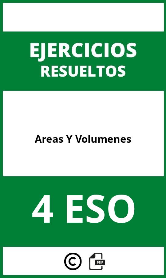 Ejercicios Areas Y Volumenes 4 ESO PDF