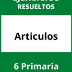 Ejercicios Articulos 6 Primaria PDF