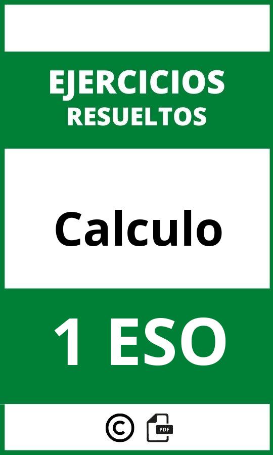 Ejercicios Calculo 1 ESO PDF