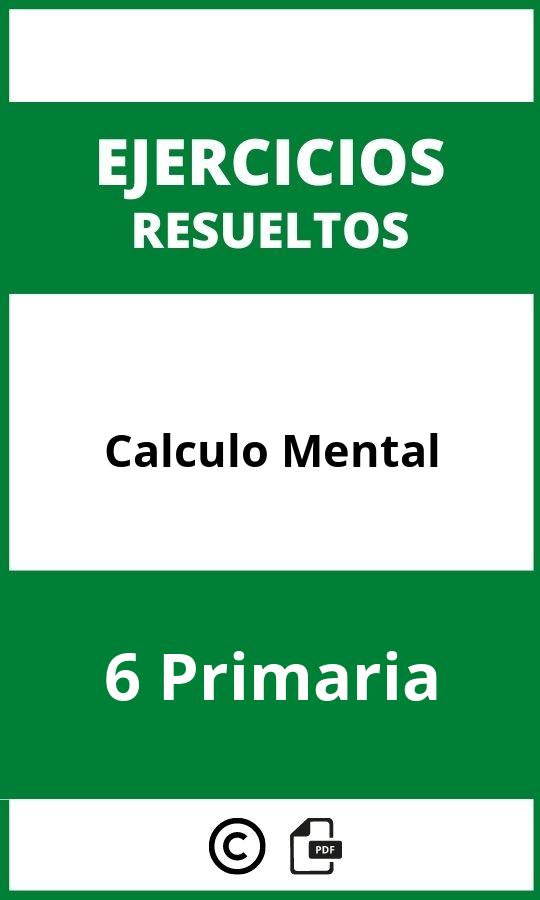 Ejercicios Calculo Mental 6 Primaria PDF