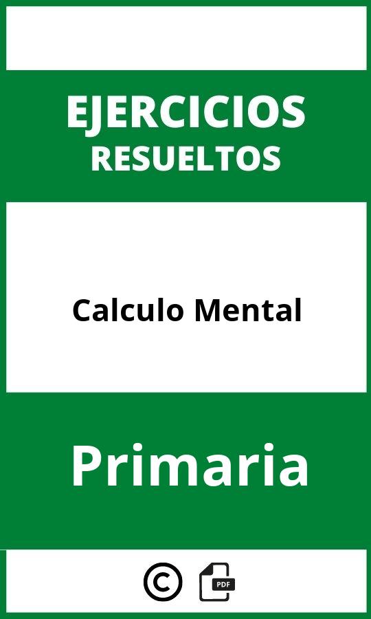 Ejercicios Calculo Mental Primaria PDF