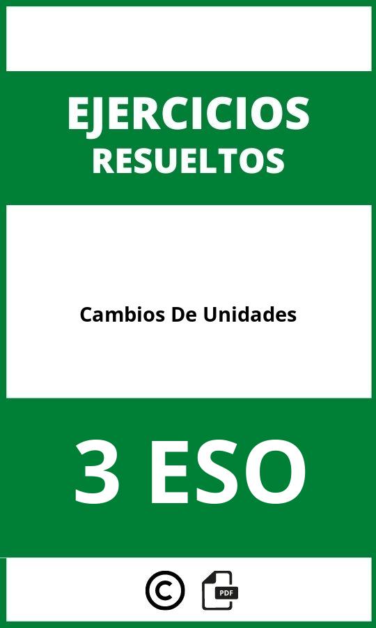 Ejercicios Cambios De Unidades 3 ESO PDF