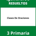 Ejercicios Clases De Oraciones 3 Primaria PDF