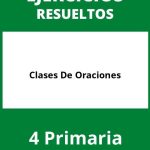 Ejercicios Clases De Oraciones 4 Primaria PDF