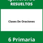 Ejercicios Clases De Oraciones 6 Primaria PDF