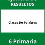 Ejercicios Clases De Palabras 6 Primaria PDF