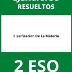 Ejercicios Clasificacion De La Materia 2 ESO PDF