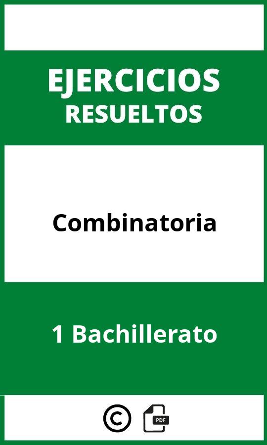 Ejercicios Combinatoria 1 Bachillerato PDF