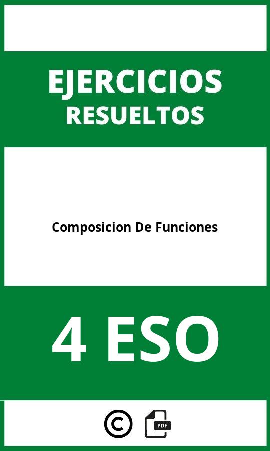 Ejercicios Composicion De Funciones 4 ESO PDF