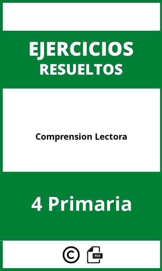 Ejercicios Comprension Lectora 4 Primaria PDF
