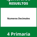 Ejercicios Con Numeros Decimales 4 Primaria PDF