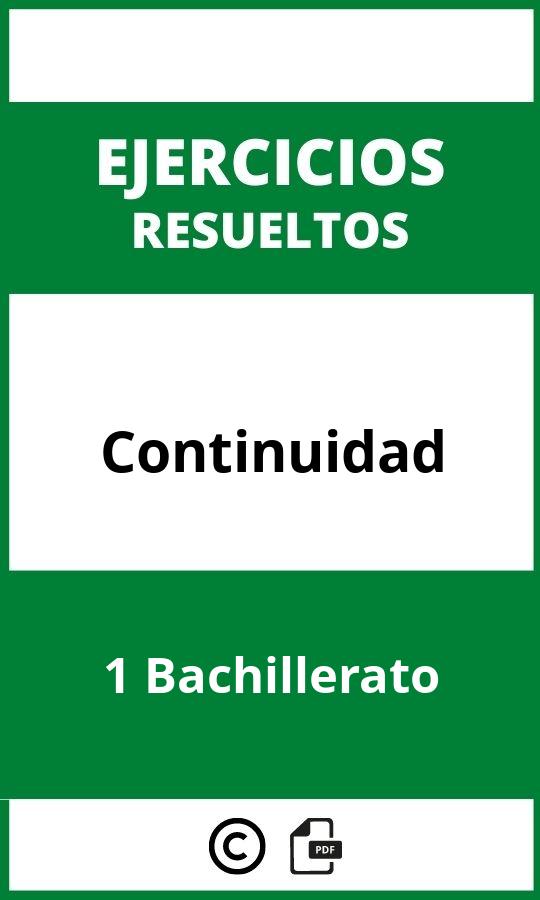 Ejercicios Continuidad 1 Bachillerato PDF