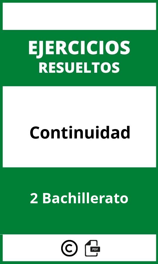 Ejercicios Continuidad 2 Bachillerato PDF