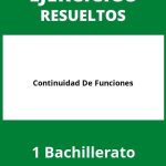 Ejercicios Continuidad De Funciones 1 Bachillerato PDF