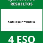 Ejercicios Costes Fijos Y Variables 4 ESO PDF