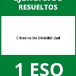 Ejercicios Criterios De Divisibilidad PDF 1 ESO