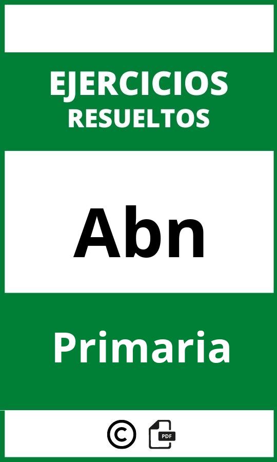 Ejercicios De Abn Primaria PDF