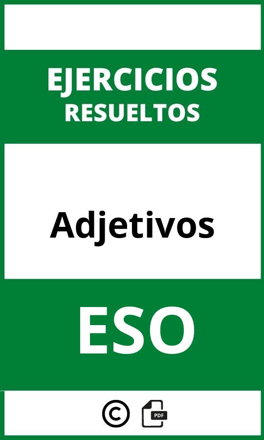 Ejercicios De Adjetivos ESO PDF