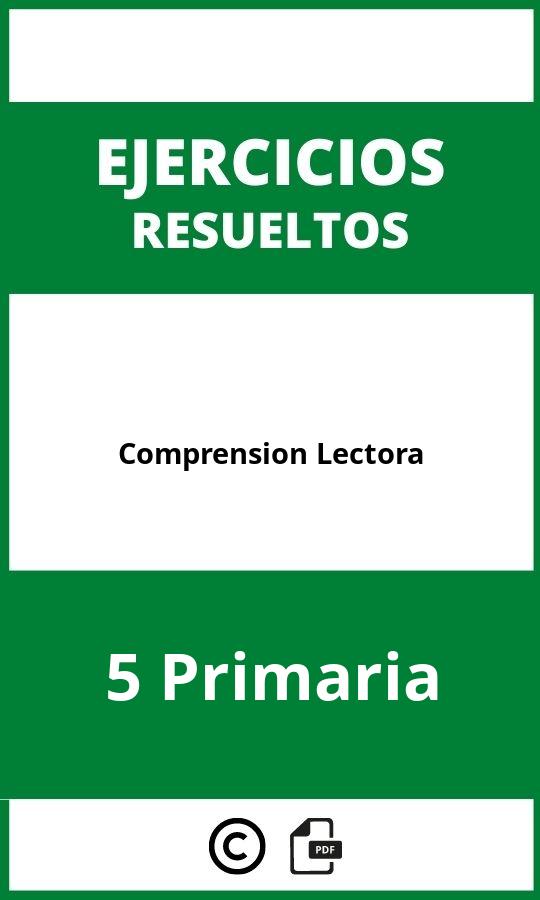 Ejercicios De Comprensión Lectora 5 Primaria PDF