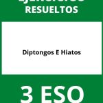 Ejercicios De Diptongos E Hiatos 3 ESO PDF