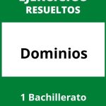 Ejercicios De Dominios 1 Bachillerato PDF