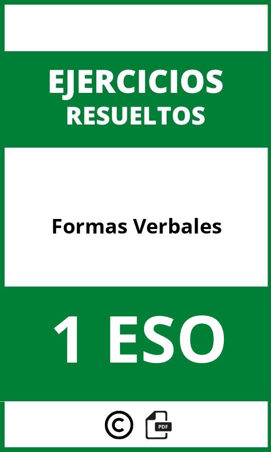 Ejercicios De Formas Verbales 1 ESO PDF