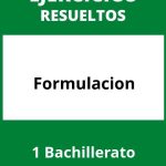 Ejercicios De Formulacion 1 Bachillerato PDF