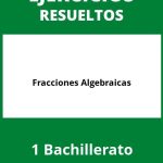 Ejercicios De Fracciones Algebraicas 1 Bachillerato PDF