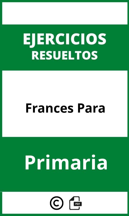 Ejercicios De Frances Para Primaria PDF