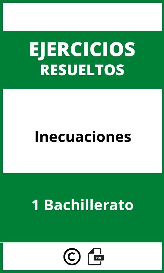 Ejercicios De Inecuaciones 1 Bachillerato PDF