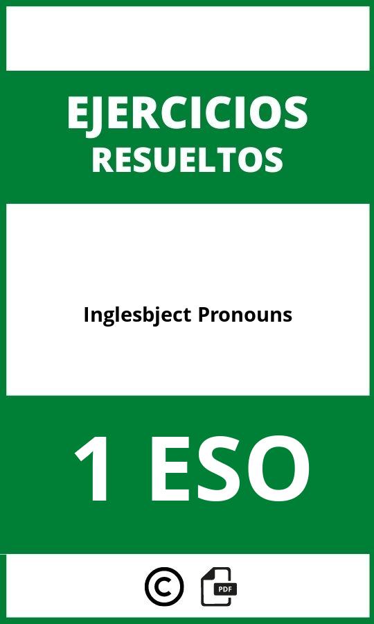 Ejercicios De Ingles 1 ESO Object Pronouns PDF