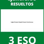 Ejercicios De Ingles 3 ESO Present Simple Present Continuous PDF